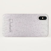 Silver Metal Bord Case-Mate iPhone Case (Achterkant (horizontaal))