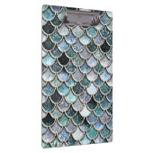 Silver Metal Foil Glitter Mermaidscales Scales Klembord (Rechts)