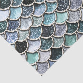 Silver Metal Foil Glitter Mermaidscales Scales Tissuepapier (Detail)