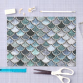 Silver Metal Foil Glitter Mermaidscales Scales Tissuepapier (Craft)