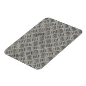 Silver Metal Grid Pattern Magneet (Linkerzijde)