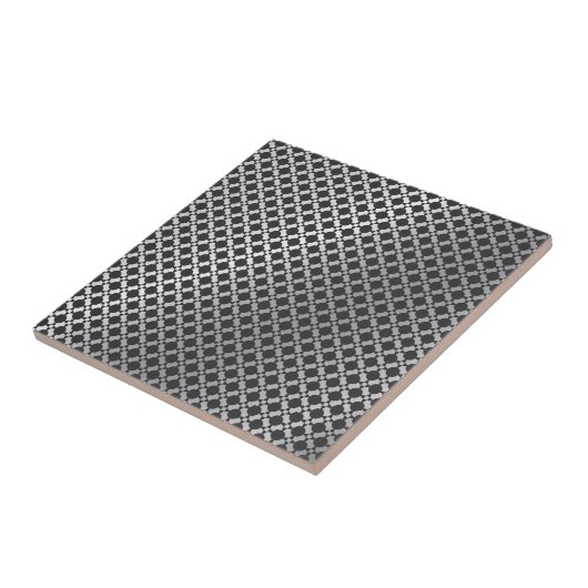 Silver Metal Grill Tegeltje (Zijkant)