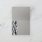 Silver Metal Hartelijk dank Bedankkaart (Binnen)