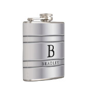 Silver Metal Heupfles (Rechts)