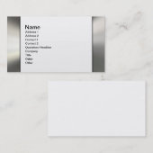 Silver Metal Kijk grens aan witte Visitekaartjes (Voorkant / Achterkant)