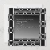 Silver Metal Mannen 50th Birthday Drink Man Kaart (Achterkant)