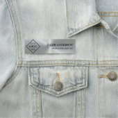 Silver Metal Naamplaatje (In situ)