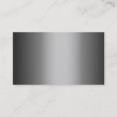 Silver Metal Plastic Surgeon Visitekaartje (Achterkant)