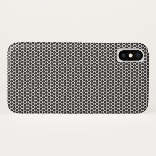 Silver Metal Screen Pattern Case-Mate iPhone Case (Achterkant (horizontaal))
