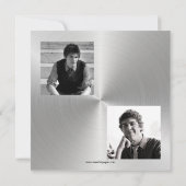 Silver Metal Shine - Aankondiging van Afstuderen (Achterkant)