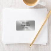 Silver Metal Shine - Adresetiketten Etiket (Insitu)