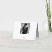 Silver Metal Shine - Bedankt Note Kaart (Achterkant)