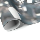 Silver Metal Texture 2 Cadeaupapier (Rol Hoek)