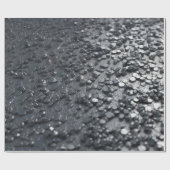 Silver Metal Texture Cadeaupapier (Vlak)