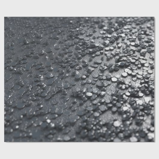 Silver Metal Texture Cadeaupapier (Vlak)