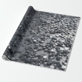 Silver Metal Texture Cadeaupapier (Uitgerold)