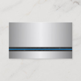 Silver Metal Watch Visitekaartjes