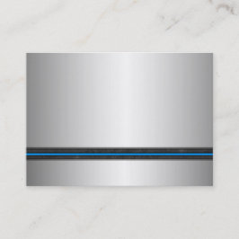 Silver Metal Watch Visitekaartjes