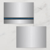 Silver Metal Watch Visitekaartjes (Voorkant / Achterkant)