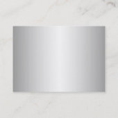 Silver Metal Watch Visitekaartjes (Achterkant)