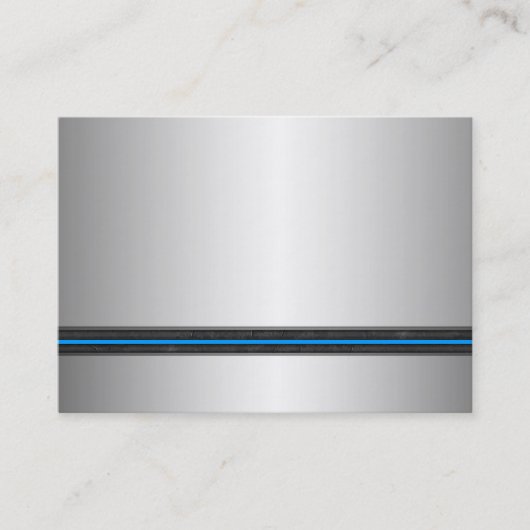 Silver Metal Watch Visitekaartjes (Voorkant)