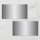 Silver Metal Watch Visitekaartjes (Voorkant / Achterkant)