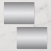 Silver Metal Watch Visitekaartjes (Voorkant / Achterkant)