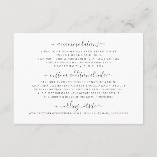 Silver Metal Wereldkaart Hotel Travel Information Informatiekaartje (Achterkant)