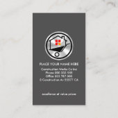 Silver Metal Works Home Reparatie Visitekaartje (Achterkant)