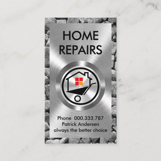 Silver Metal Works Home Reparatie Visitekaartje (Voorkant)