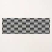 Silver Metallic Abstracte mand weve legant Yogamat (Voorkant (horizontaal))