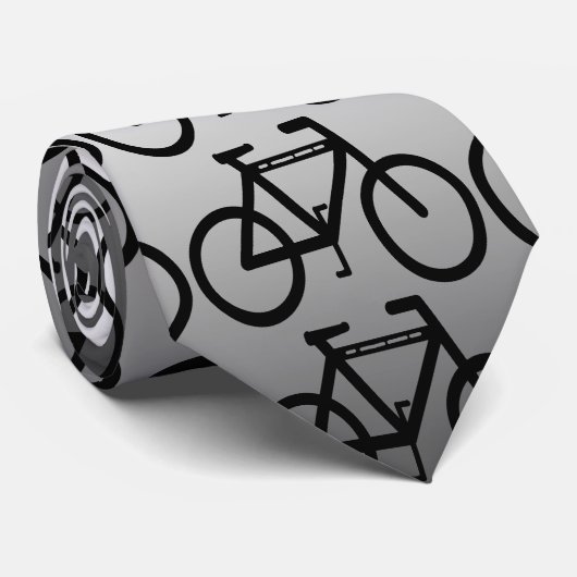 Silver Metallic Bicycle Stropdas (Opgerold)