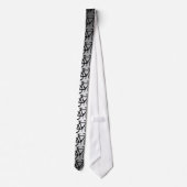 Silver Metallic Bicycle Stropdas (Achterkant)