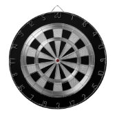 Silver Metallic & Black Dartbord (Voorkant)