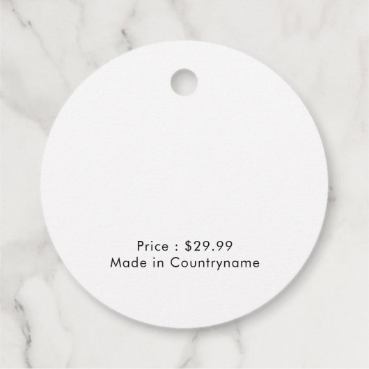 Silver Metallic Business Company Custom Logo Bedankjes Labels (Achterkant)