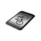Silver Metallic Cycling Bath Mats Badmat (Gekanteld)