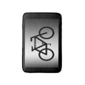 Silver Metallic Cycling Bath Mats Badmat (Voorkant Verticaal)