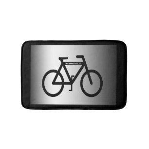 Silver Metallic Cycling Bath Mats Badmat