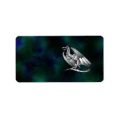 Silver Metallic Dragon Etiket (Voorkant)