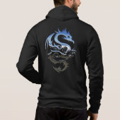 Silver Metallic Dragon Hoodie (Achterkant)