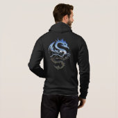 Silver Metallic Dragon Hoodie (Achterkant volledig)