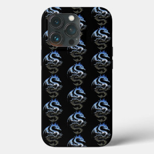 Silver Metallic Dragon Pattern Case-Mate iPhone Case