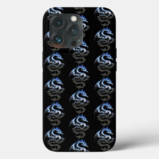 Silver Metallic Dragon Pattern Case-Mate iPhone Case (Achterkant)