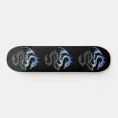 Silver Metallic Dragon Persoonlijk Skateboard (Horizontaal)