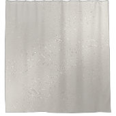 Silver Metallic Excellent Pattern Douchegordijn (Voorkant)