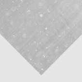 Silver Metallic Folie White Sneeuwkerst Tissuepapier (Detail)