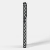 Silver Metallic geborsteld aluminium geometrische  Case-Mate iPhone Case (Achterkant / Rechts)