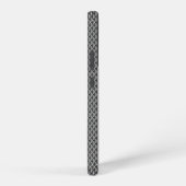 Silver Metallic geborsteld aluminium geometrische  Samsung Galaxy Hoesje (Rechterkant)