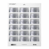 Silver metallic glitter druipt naam boekplaat etiket (Full Sheet)