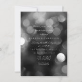 Silver Metallic Gray Black Sepia Formal Cyber Kaart (Voorkant)